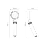 ALPOK SPATOUCH TUŠ GLAVA SA DUAL FILTEROM CHROM